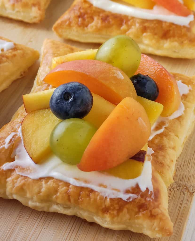 ingredients for puff pastry fruit tarts