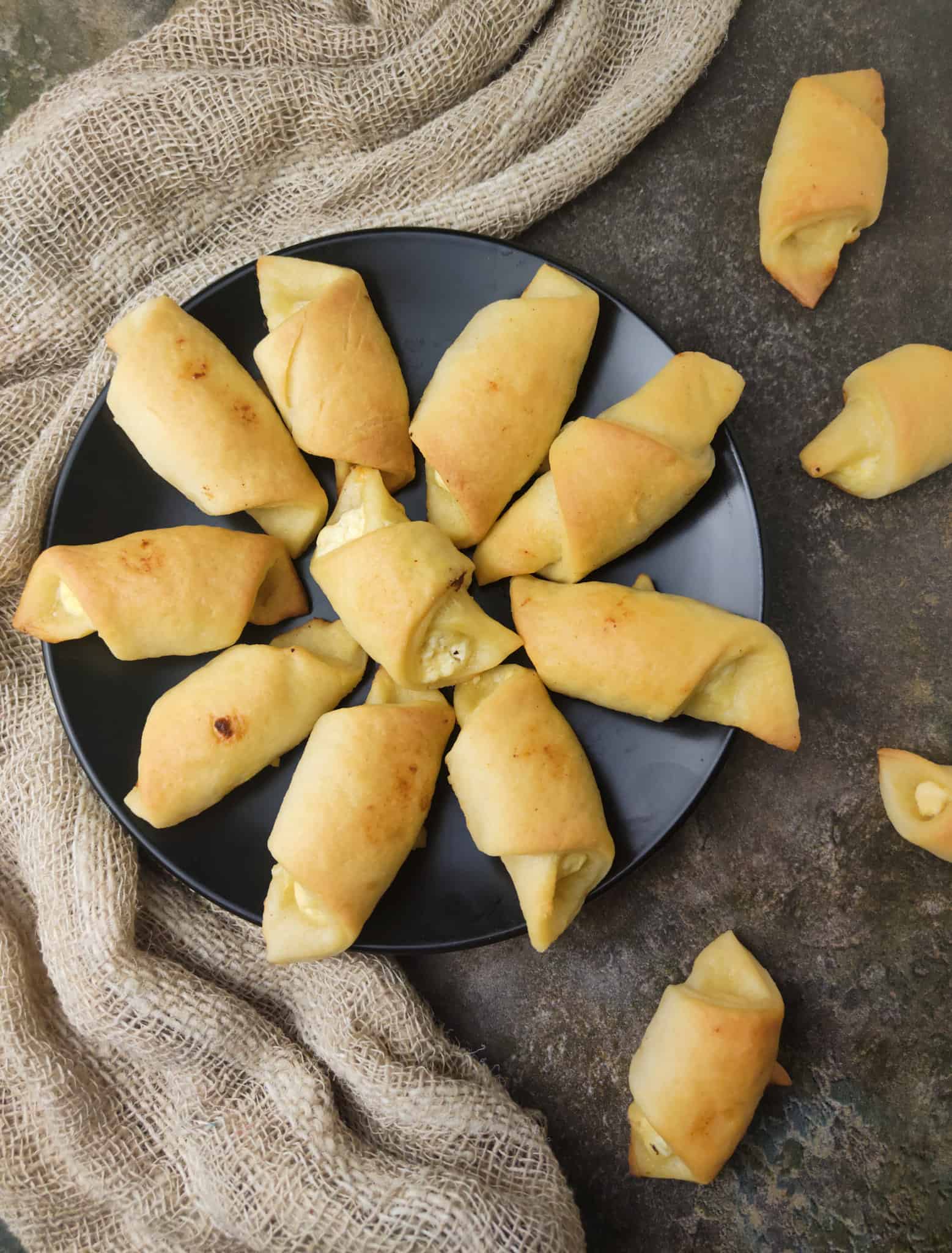 ham and cottage cheese crescent rolls