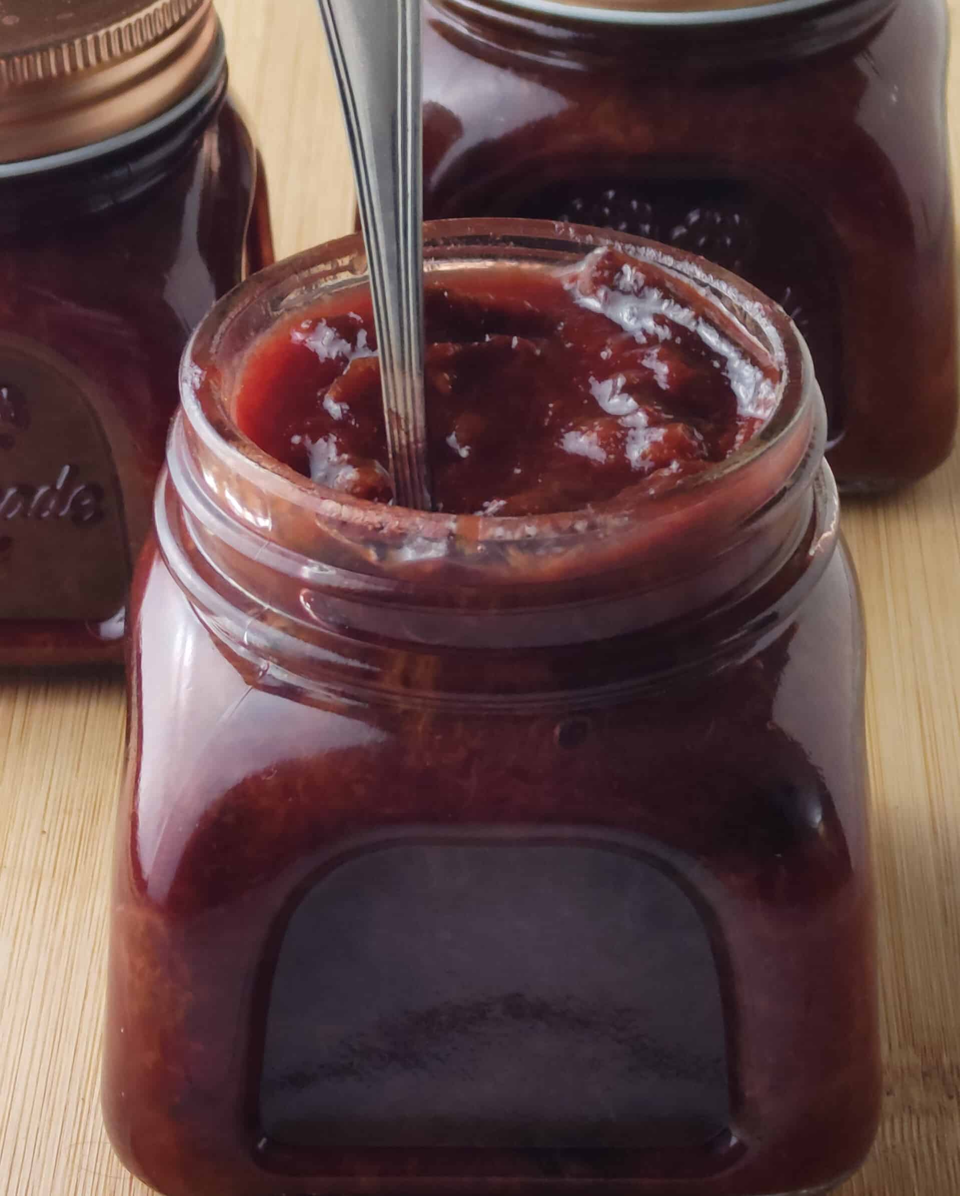 plum jam with cinnamon