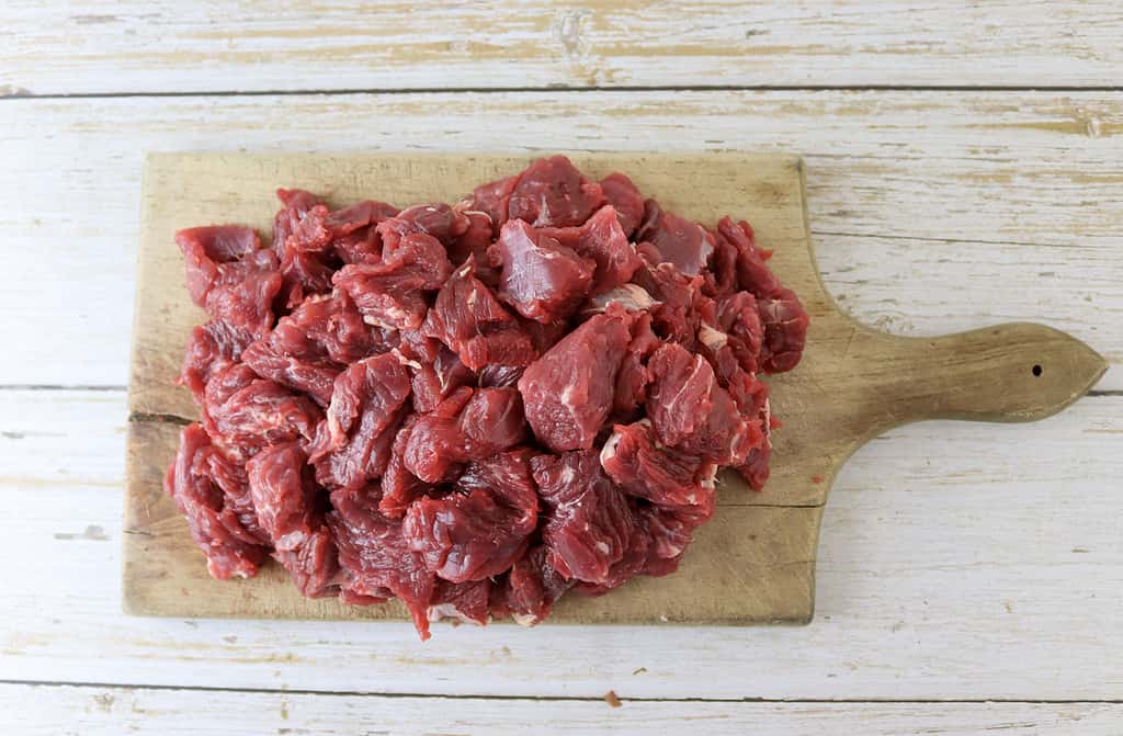 beef chunks for gulasz wolowy