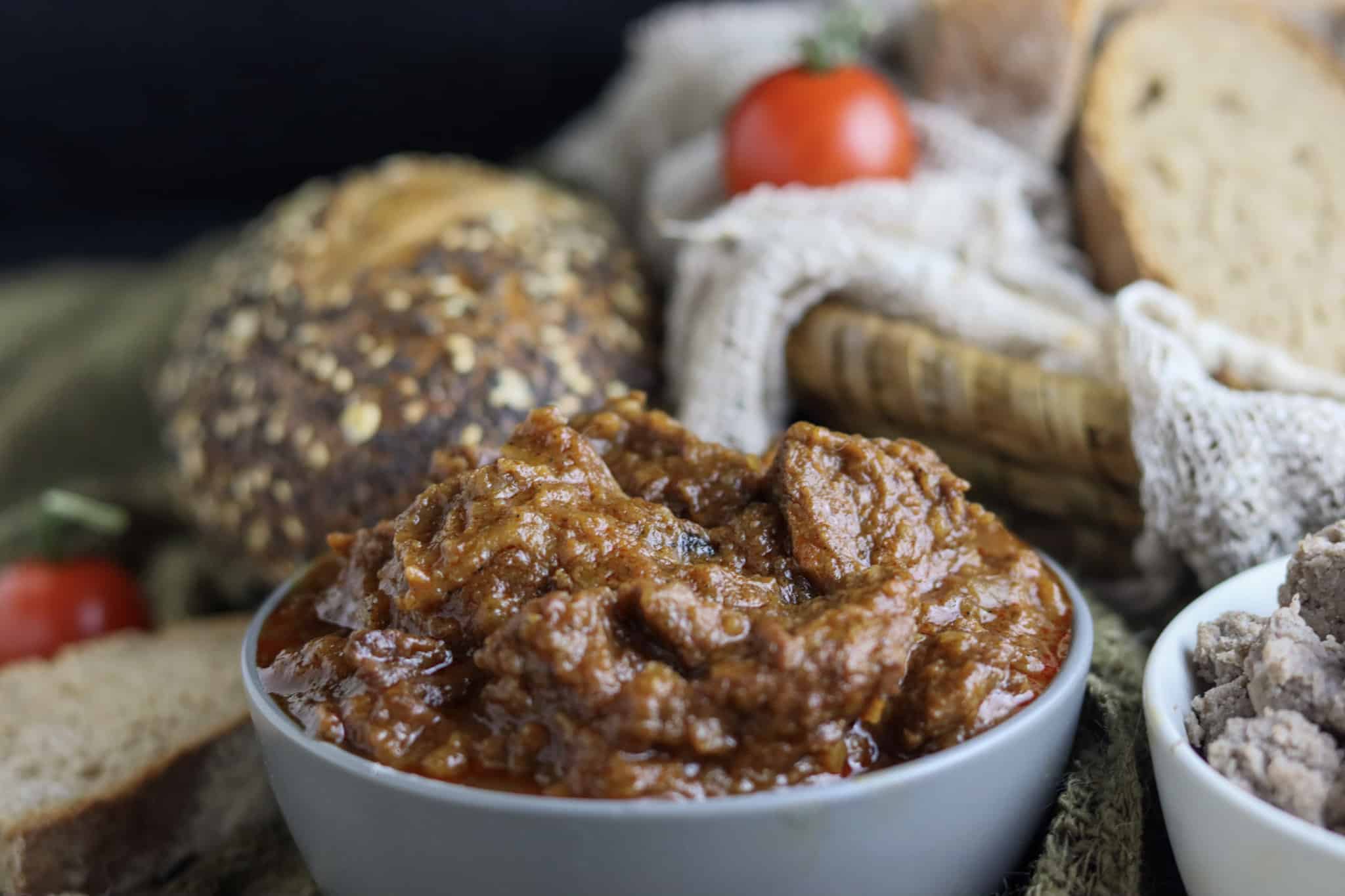 Authentic beef goulash, slow-cooked by the traditional recipe