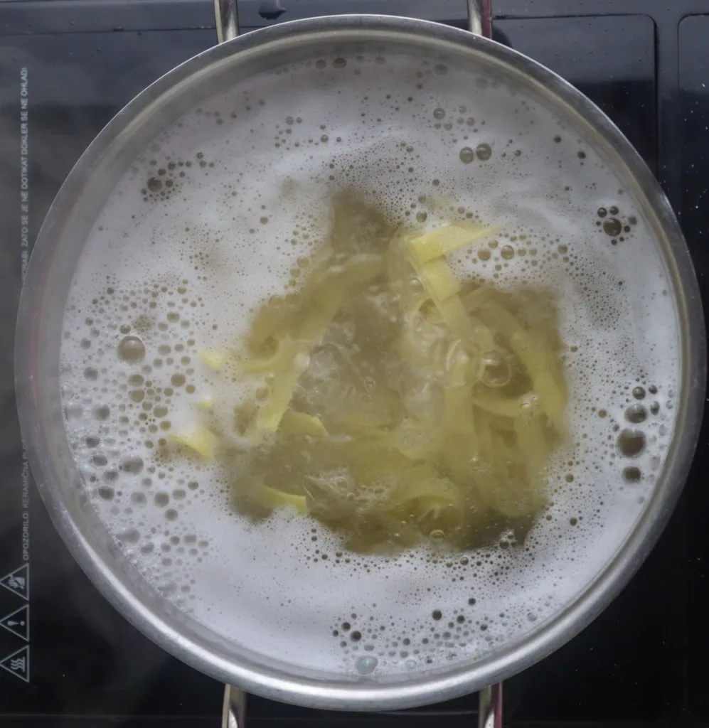 pasta boiling in a pot 