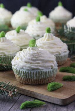 Image of mini spruce tip cakes