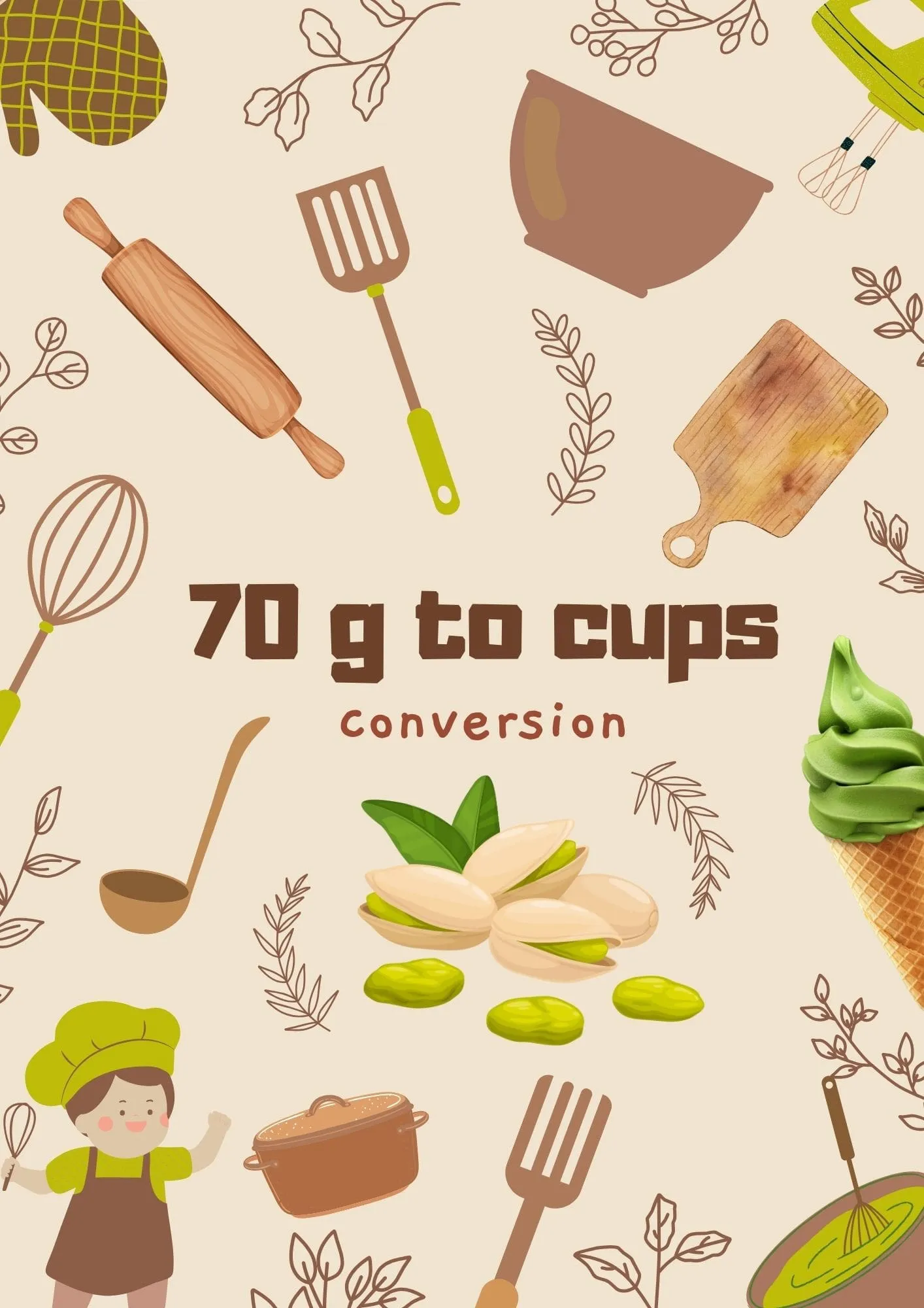 70 grams to cups image