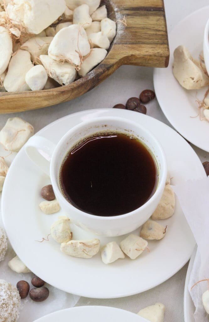 A delicious cup of baobab coffee.