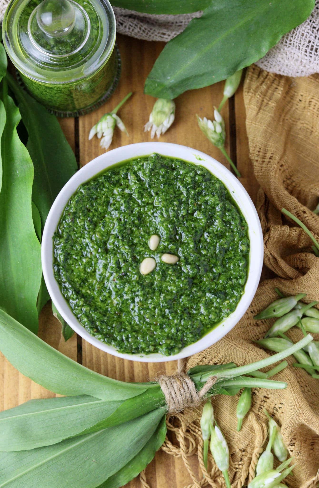 Pesto With Wild Garlic and Toasted Pine Nuts-image